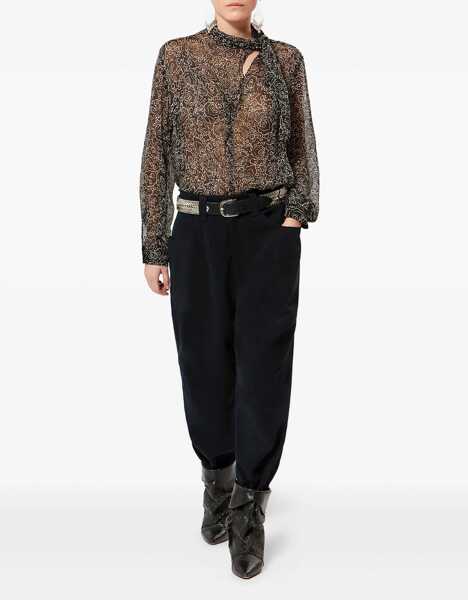 Pantaloni casual ISABEL MARANT ETOILE OPALYNA-GA FADED BLACK Femei (BM 19714922) 2