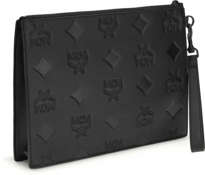 Genti de mana MCM Aren wristlet Pouch BLACK Barbati (BM 19714946) 2