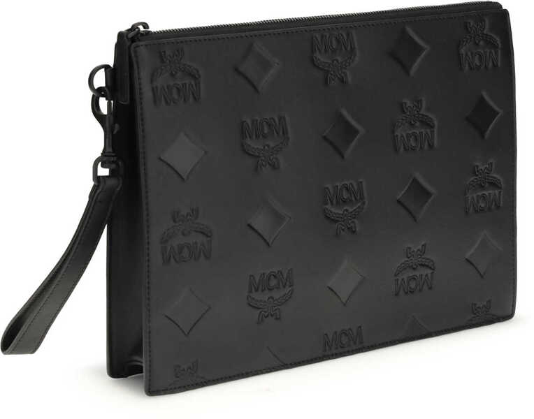 Genti de mana MCM Aren wristlet Pouch BLACK Barbati (BM 19714946) 3
