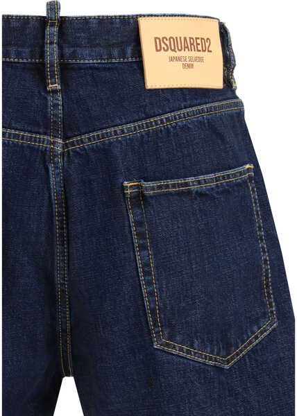 Pantaloni scurti DSQUARED2 Bro Shorts NAVY BLUE Barbati (BM 19714955) 3