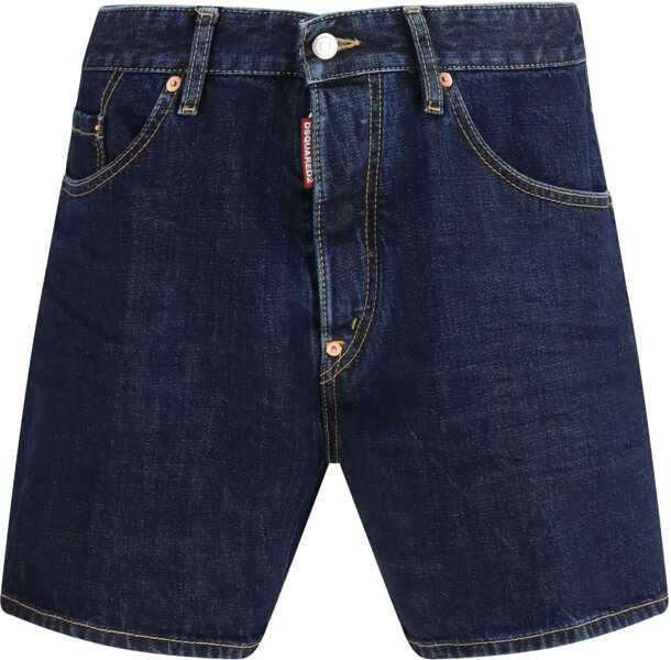 Pantaloni scurti DSQUARED2 Bro Shorts NAVY BLUE Barbati (BM 19714955) 1