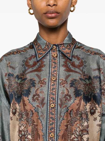 Bluze ZIMMERMANN Shirt Ascension BLUE Femei (BM 19715006) 5