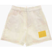 Pantaloni scurti Single-Pleated Stretch Wool Shorts Baieti