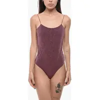 Costume de baie intregi Open Back Lurex One Piece Swimsuit Femei