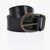 Saint Laurent Vintage Finished Leather Belt 50Mm Black
