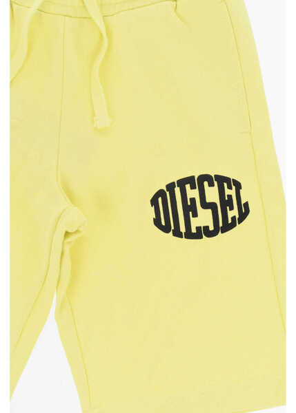 Pantaloni scurti Diesel Solid Color Cotton Shorts Yellow Baieti (BM 19715033) 2