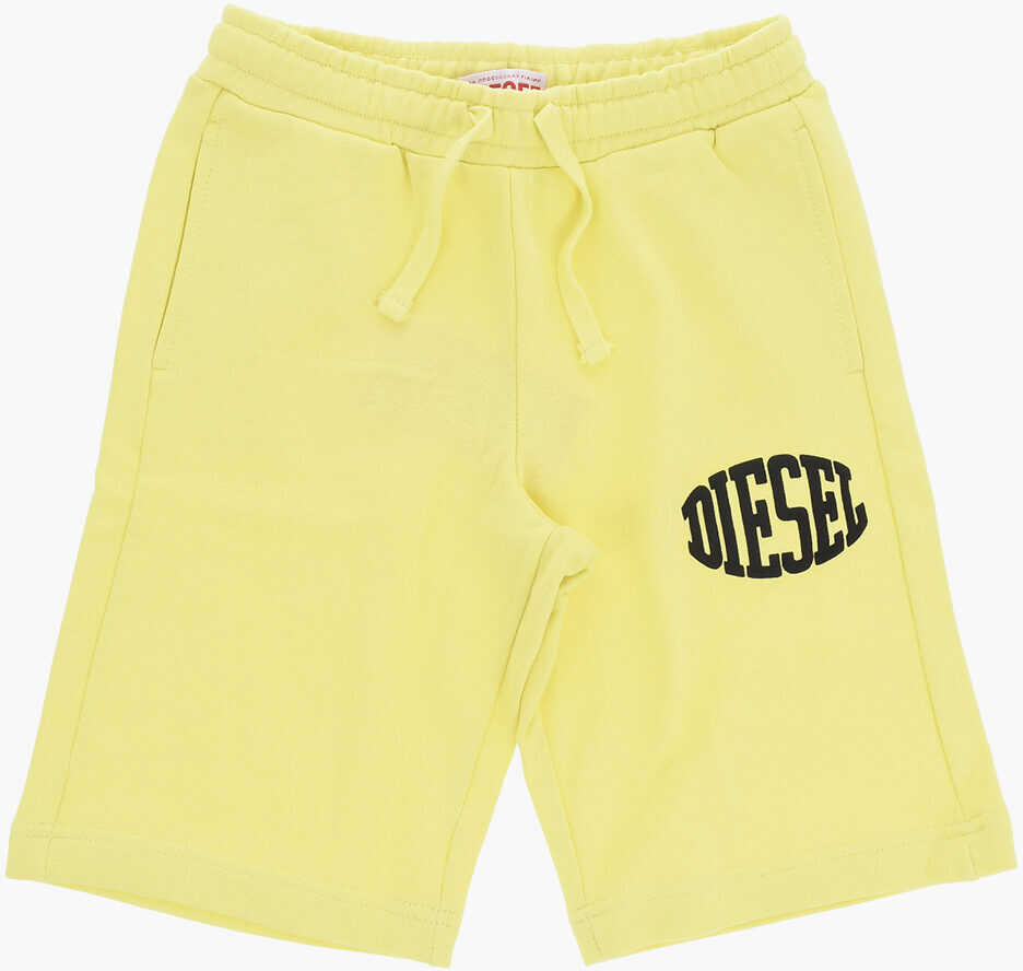 Pantaloni scurti Diesel Solid Color Cotton Shorts Yellow Baieti (BM 19715033) 1