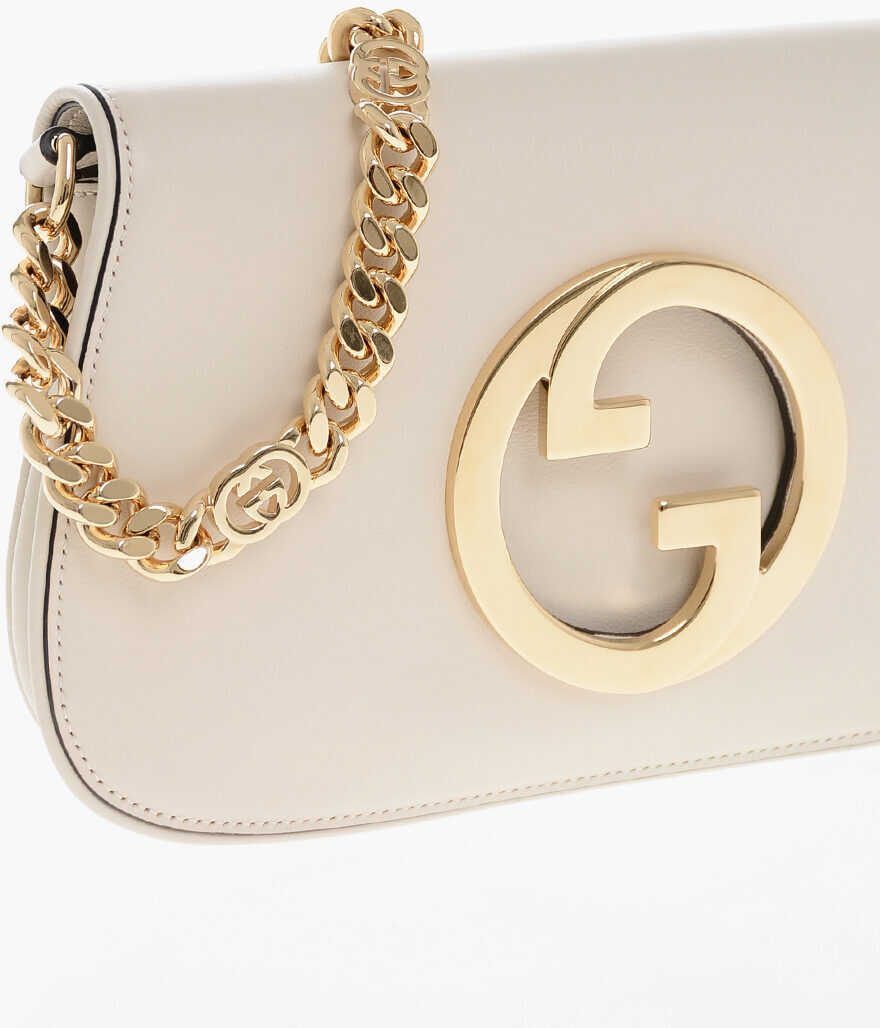 Genti de umar Gucci Eco-Leather Blondie Shoulder Bag With Magnetic Closure White Femei (BM 19715039) 3