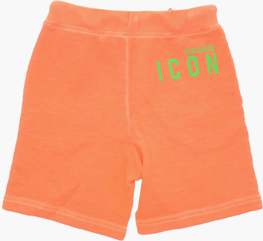 Pantaloni scurti DSQUARED2 Brushed Cotton Icon Shorts Orange Baieti (BM 19715048) 3