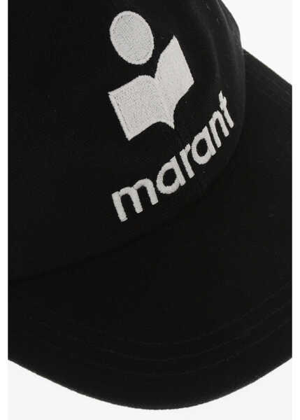 Caciuli Isabel Marant Solid Color Tyron Cap With Embroidered Logo Black Femei (BM 19715060) 2