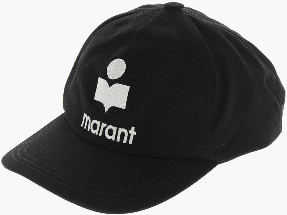 Caciuli Isabel Marant Solid Color Tyron Cap With Embroidered Logo Black Femei (BM 19715060) 1