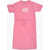 Diesel Cotton Dempyje Tee Dress With Embossed Logo Pink