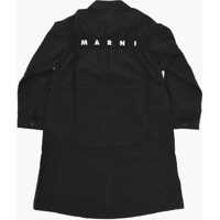 Camasi Marni pentru Baieti - Camasi Marni Cotton Blend Overshirt With Zip Closure Black Baieti (BM 19715075) - B-mall.ro