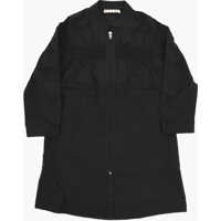 Camasi Cotton Blend Overshirt With Zip Closure Baieti