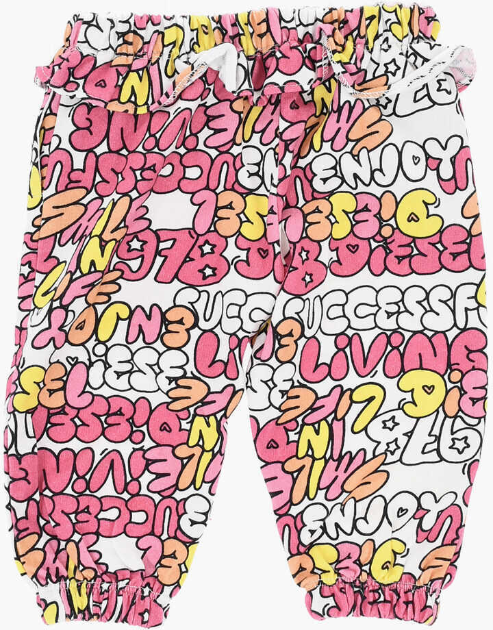 Pantaloni casual Diesel Printed Plocab Pants With Elastic Waistband Multicolor Baieti (BM 19715078) 3