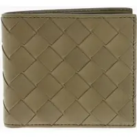 Portofele Braided Leather Wallet Barbati
