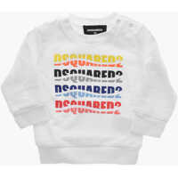 Bluze de trening Crew Neck Cotton Sweatshirt With Printed Logo Baieti