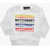 DSQUARED2 Crew Neck Cotton Sweatshirt With Printed Logo White