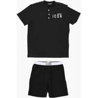 Pijamale Lightweight Cotton Summer Pyjama Set With Shorts Baieti