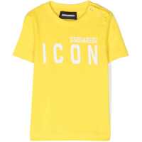 Tricouri DSQUARED2 Icon Solid Color Crew-Neck T-Shirt With Printed Logo