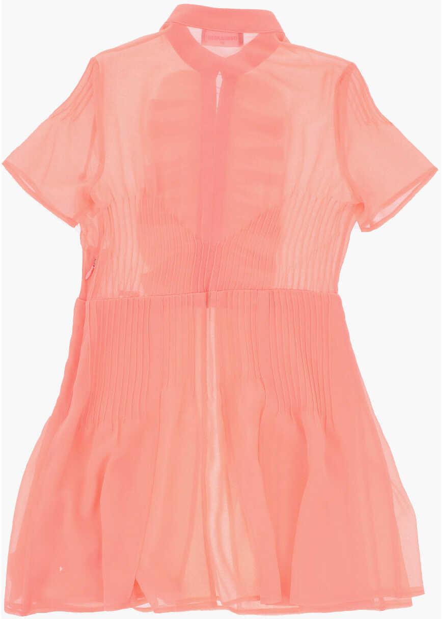 Rochii DSQUARED2 Short Sleeved Dress With Ruffles Pink Fete (BM 19715129) 3