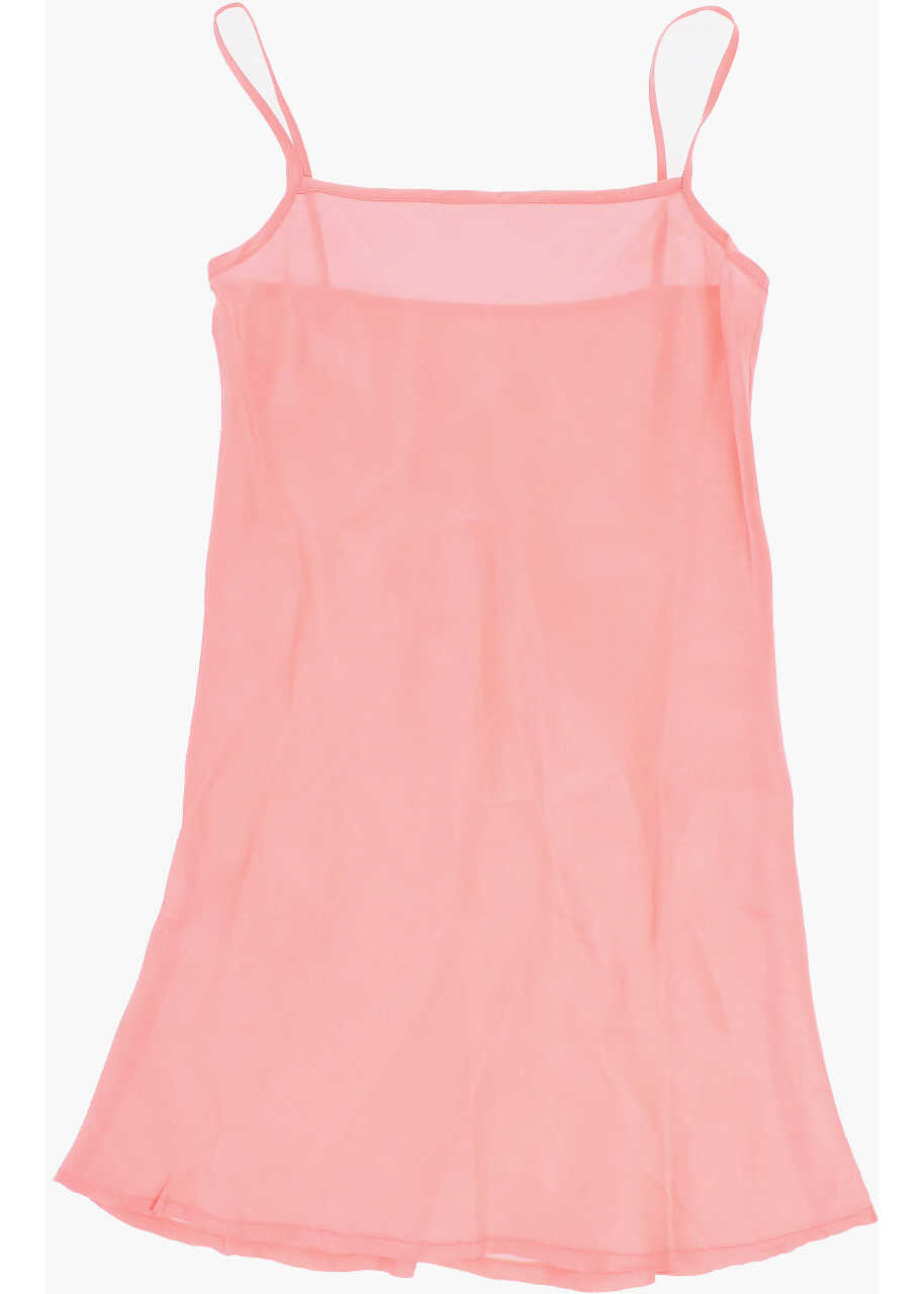 Rochii DSQUARED2 Short Sleeved Dress With Ruffles Pink Fete (BM 19715129) 4