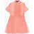 DSQUARED2 Short Sleeved Dress With Ruffles Pink