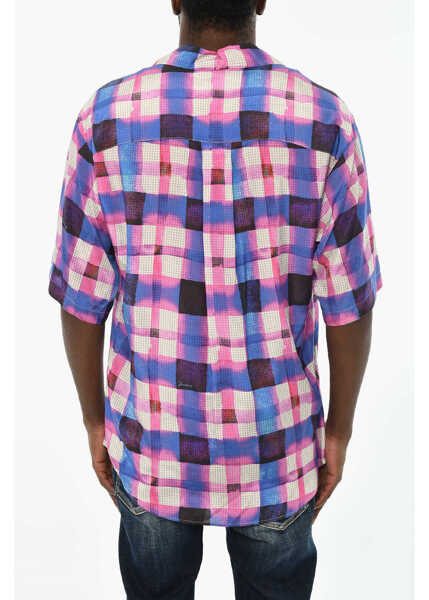 Camasi casual DSQUARED2 Acid Wash Check Shirt Multicolor Barbati (BM 19715132) 2
