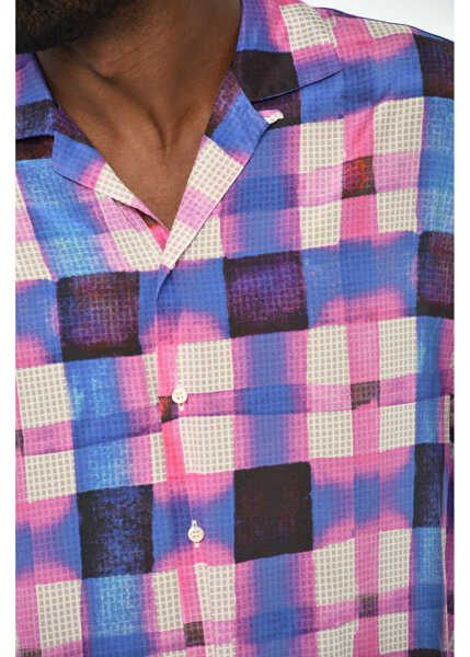 Camasi casual DSQUARED2 Acid Wash Check Shirt Multicolor Barbati (BM 19715132) 3