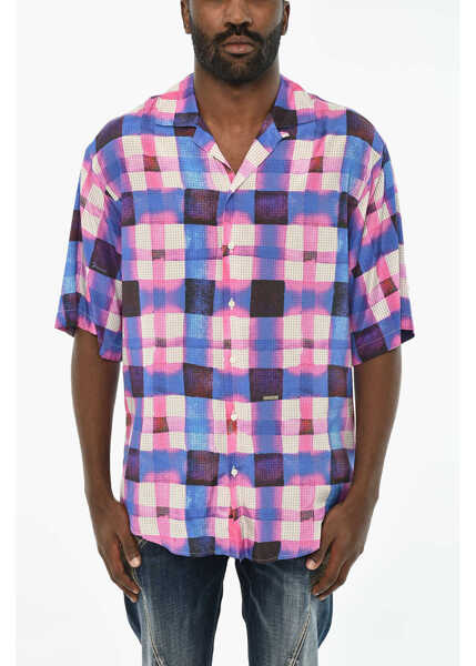 Camasi casual DSQUARED2 Acid Wash Check Shirt Multicolor Barbati (BM 19715132) 1