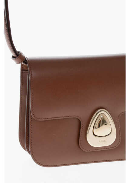 Genti de umar A.P.C. Leather Noisette Shoulder Bag Brown Femei (BM 19715138) 3