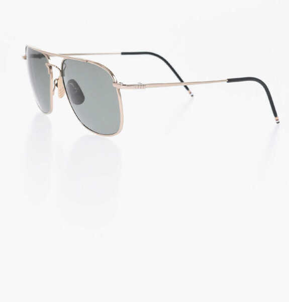 Ochelari de soare Thom Browne Metal Frame Aviator Sunglasses Gold Femei (BM 19715144) 2