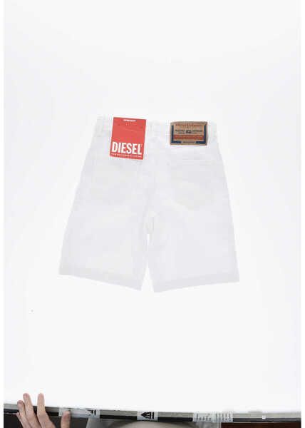 Pantaloni scurti Diesel Cotton Stretch D-Macs-Sh Shorts White Baieti (BM 19715156) 3