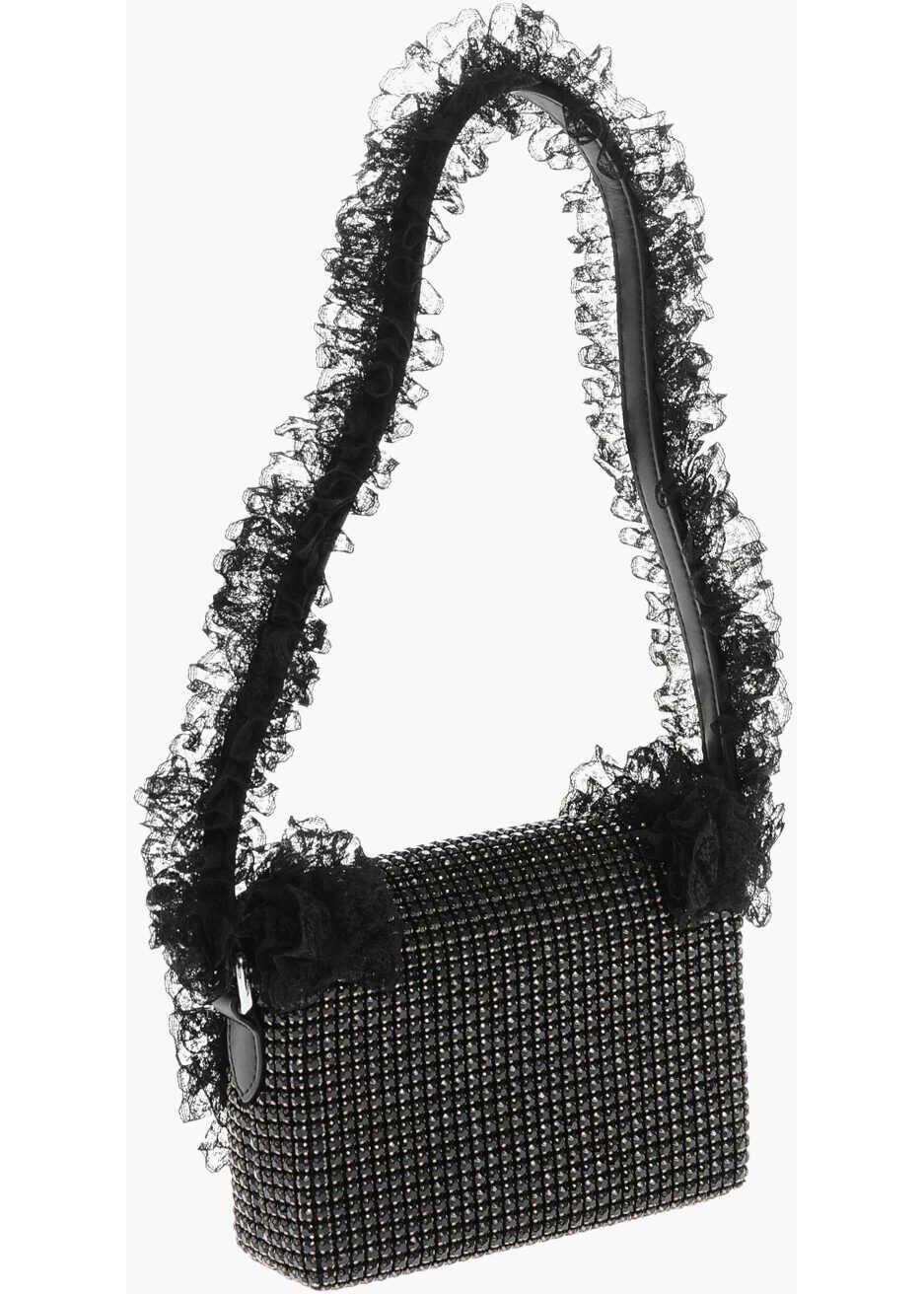 Genti de umar Self-Portrait Residency Christopher Kane Solid Color Shoulder Bag With All Black Femei (BM 19715165) 2