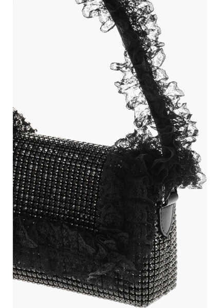 Genti de umar Self-Portrait Residency Christopher Kane Solid Color Shoulder Bag With All Black Femei (BM 19715165) 3