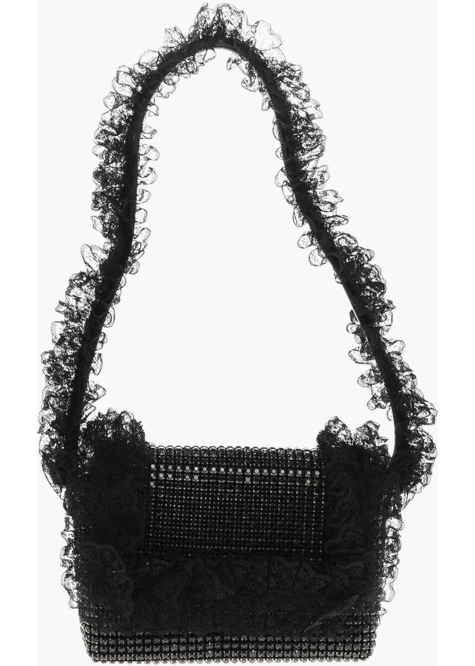 Genti de umar Self-Portrait Residency Christopher Kane Solid Color Shoulder Bag With All Black Femei (BM 19715165) 1