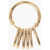 Chloe Golden Effect Metal Ring With Fringes Gold