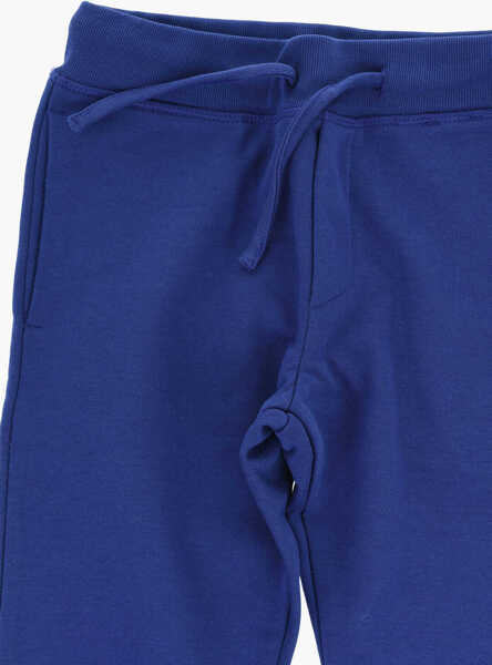 Pantaloni de trening DSQUARED2 Brushed Cotton Joggers With Contrasting Logo Blue Baieti (BM 19715204) 2