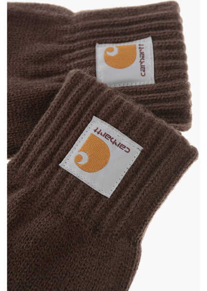 Manusi Carhartt Logo Patched Gloves Brown Barbati (BM 19715207) 2