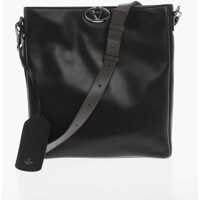 Genti tip postas Leather The Bold Crossbody Bag With Logoed Detail Barbati