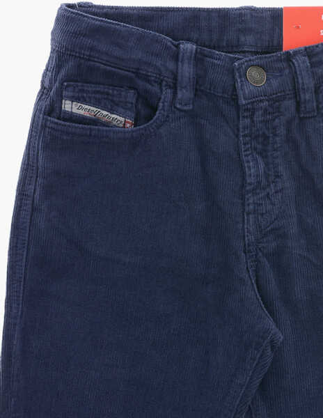 Pantaloni casual Diesel 5-Pocketed Viker Corduroy Pants Blue Baieti (BM 19715216) 2