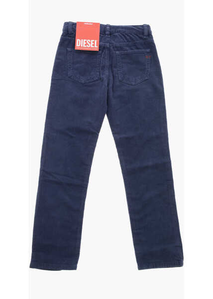 Pantaloni casual Diesel 5-Pocketed Viker Corduroy Pants Blue Baieti (BM 19715216) 3