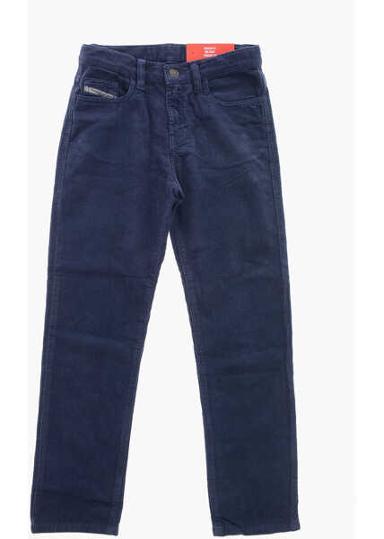 Pantaloni casual Diesel 5-Pocketed Viker Corduroy Pants Blue Baieti (BM 19715216) 1