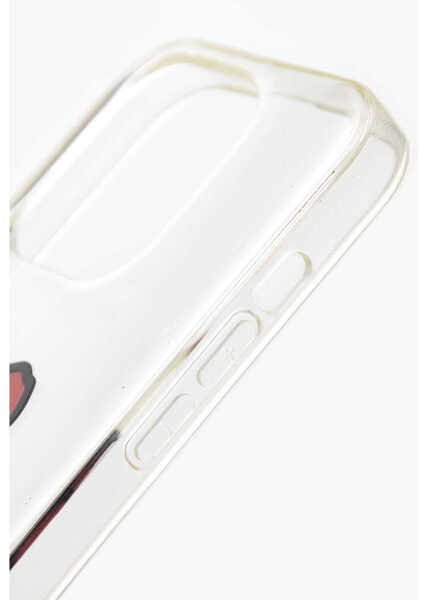 Huse mobil & tablete Kenzo Iphone 14 Pro Case With Transparent Finish And Printed Logo White Barbati (BM 19715219) 2