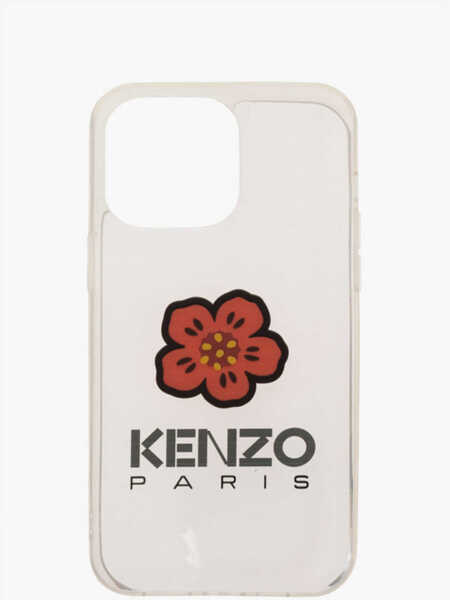 Huse mobil & tablete Kenzo Iphone 14 Pro Case With Transparent Finish And Printed Logo White Barbati (BM 19715219) 1