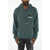 DSQUARED2 Cashmere Sweater With Patch Pocket And Hood Green