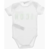 Body-uri Dama - Body-uri DSQUARED2 Cotton Icon Bodysuit With Neon Print White Femei (BM 19715246) - B-mall.ro