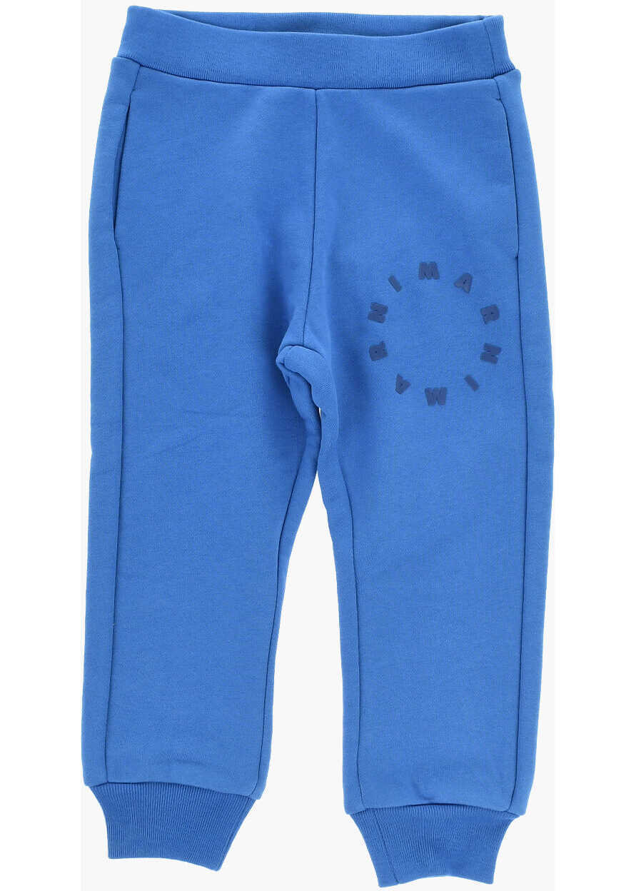 Pantaloni de trening Marni Brushed Cotton Joggers With Embossed Logo Blue Baieti (BM 19715252) 1