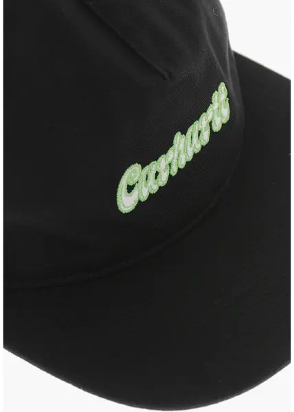 Sepci Carhartt Canvas Baseball Cap With Embroidered Logo Black Barbati (BM 19715255) 2