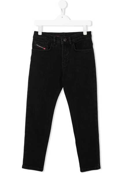 Blugi drepti Diesel Library Dark-Washed Regular Fit 2005 D-Fining-J Jeans Black Baieti (BM 19715264) 1